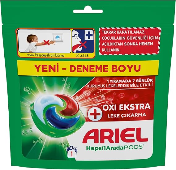 ARIEL Hepsi 1 Arada PODS Deneme Boy Ürün 1 Yıkama