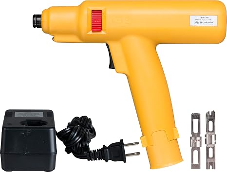Jonard Tools EPB-11066 Battery-Powered Punchdown Tool Kit with 2 Steel Blades 66 & 110, 115V Charger, and 7.2V Battery for Punchdown Blocks