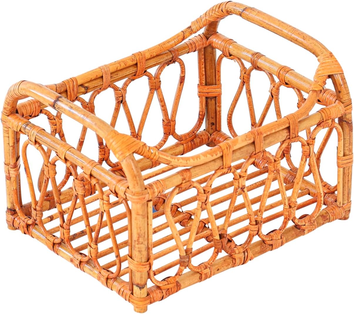 Kate Newborn Photography Props Rattan Basket Bed Handcrafted Baby Doll Bed Posing Props for Baby Photography Photoshoot