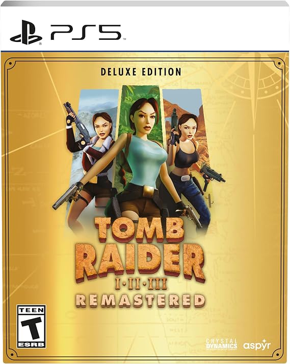 Tomb Raider I-III Remastered Cast Lara Croft Deluxe Edition - PlayStation 5