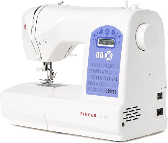 Singer Starlet 6680 Sewing machine, White With Purple Panel