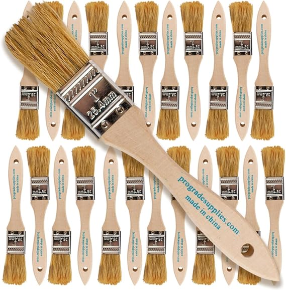 Pro Grade 1" Chip Brushes, Disposable Paint Brushes, for Touch Up, 24 Pack