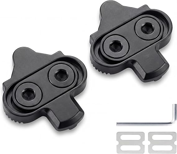 SPD Cleats Compatible with Shimano SPD Pedals, shimano spd cleats | Black Bike Cleats for MTB Mountain Bike Indoor Cycling Shoes, mountain bike cleats