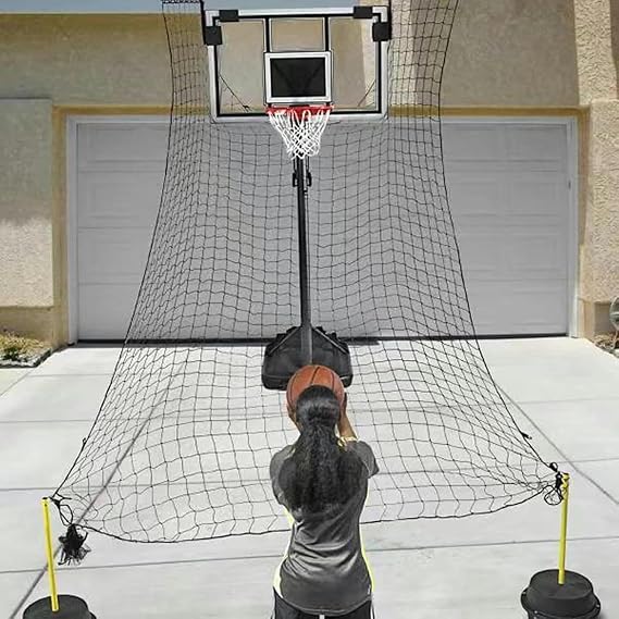 Heavy Duty Ball Shooting Trainer For 3-Point Shots/Jumpers/Free ThrowsLarge Rebounder Basketball Trainer With Net