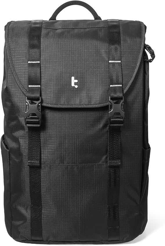 tomtoc Flap Laptop Backpack, Lightweight Water-Resistant Casual Daypack 22L