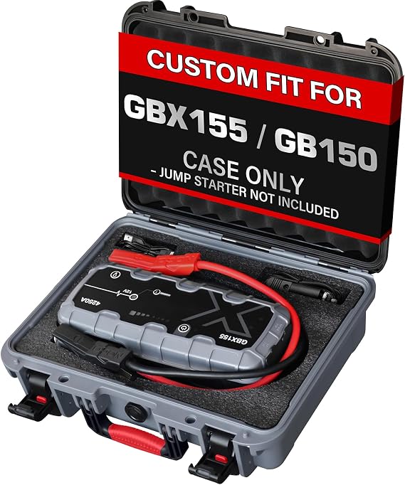 NOCO Boost X GBX155 GB150 ジャンプスターター用ケース、カスタムフォームキャリーケース。 | NOCO Boost X保護ハードストレージボックス クランプ、ケーブル、充電器、アクセサリーにフィット、耐衝撃、ケースのみ。