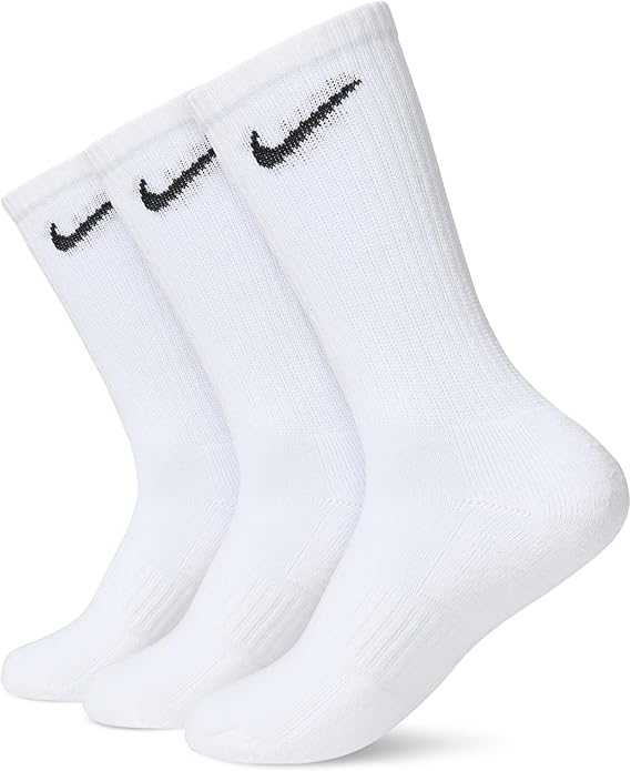Nike Unisex Everyday Cushioned Crew Training Socks (3 Pairs)