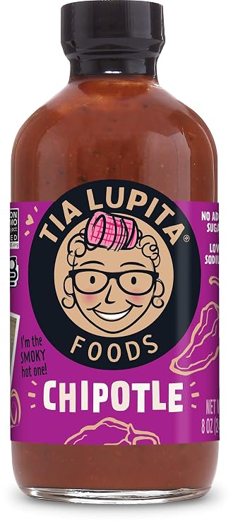 Tia Lupita Chipotle Hot Sauce, Smoky Sweet Medium Heat, 8 oz
