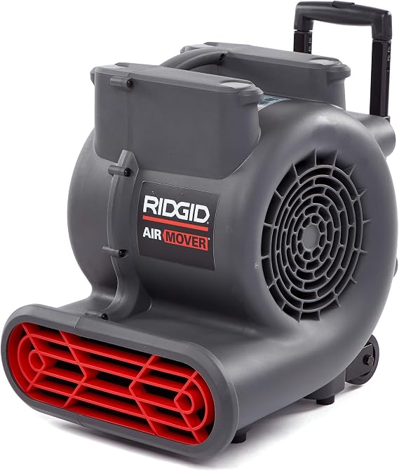 RIDGID 66323 AM2288RT 3-Speed Portable Air Mover for Water Damage Restoration, 1,625 CFM Blower Fan with Wheels and Handle