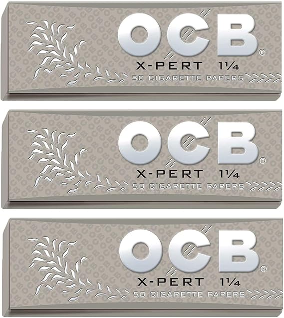 OCB - X-Pert 1 1/4" Rolling Papers - 3 Booklets with 50 Leaves per Booklet