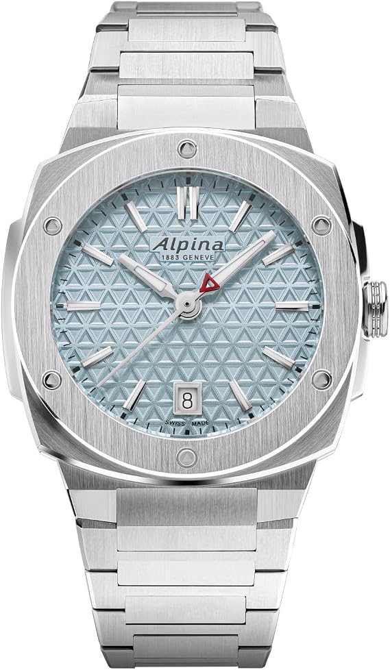 Alpina Ladies Alpiner Extreme Swiss Made 3-Hand Date Quartz Watch, Stainless Steel, Sapphire Crystal, 34 x 35.20mm, 100M Water Resistant