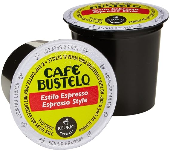 Keurig Cafe Bustelo Coffee Espresso K-Cups Cuban (18 count)