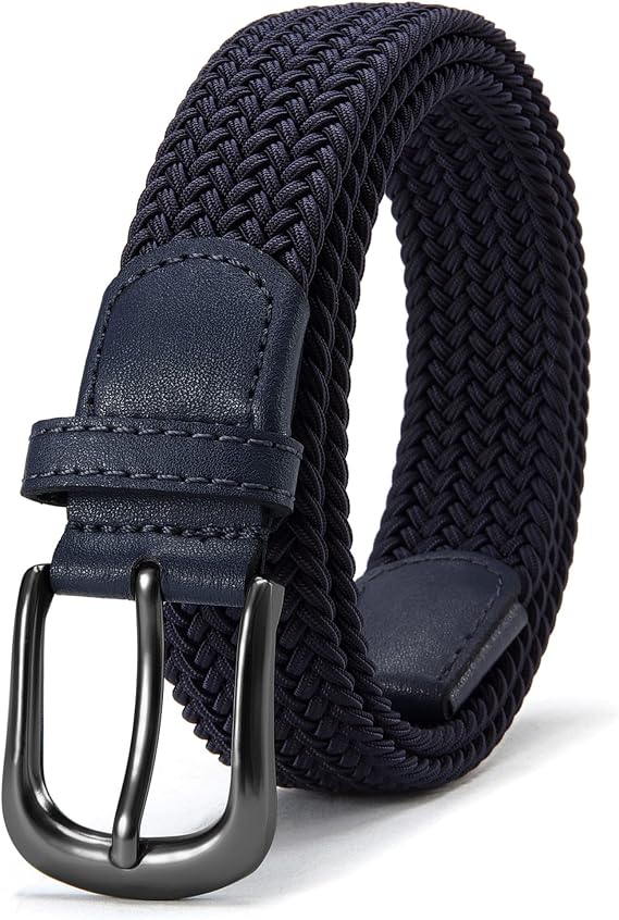 CHAOREN 30mm Boys Elastic Braided Belt Adjustable Kids Woven Belt