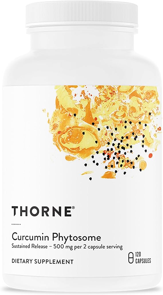 THORNE Curcumin Phytosome, 500 mg Sustained Release Curcumin, 120 Capsules | Supports Joint Stiffness, Muscle Soreness & a Healthy Inflammatory Response*, Clinically Studied, NSF Contents Certified