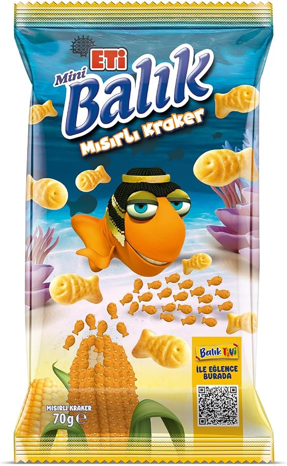Eti Balık Mini Mısırlı Kraker 70 g