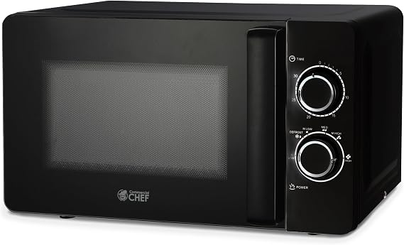 Commercial Chef 0.7 Cu. Ft. Countertop Microwave Oven, CHM7DBD, Black