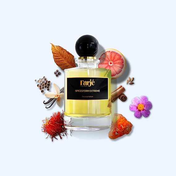 Farje Perfumes Spicestorm Extreme | Inspired by Spicebomb Extreme | Finest Niche-Quality Ingredients | Extrait de Parfum Long Lasting | Men's Ambery Spicy (30 ML)