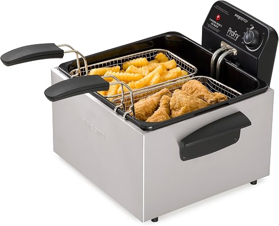 Presto 05466 Dual Basket Pro Fry Immersion Element Deep Fryer