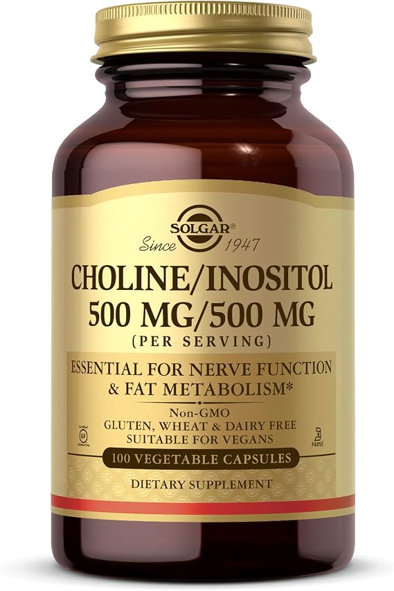 Choline/Inositol, 500 mg/500 mg, 100 V Caps by Solgar