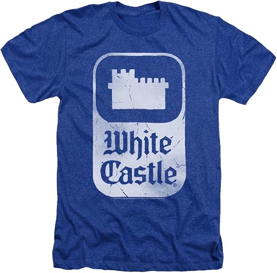 White Castle Classic Logo Mens Heather Shirt Royal Blue