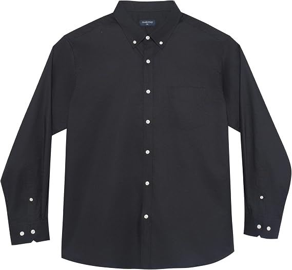 Big and Tall Oxford Dress Shirt for Men Button Down Shirts Long Sleeve Casual Shirt from XXL(T) to 6XL(T)