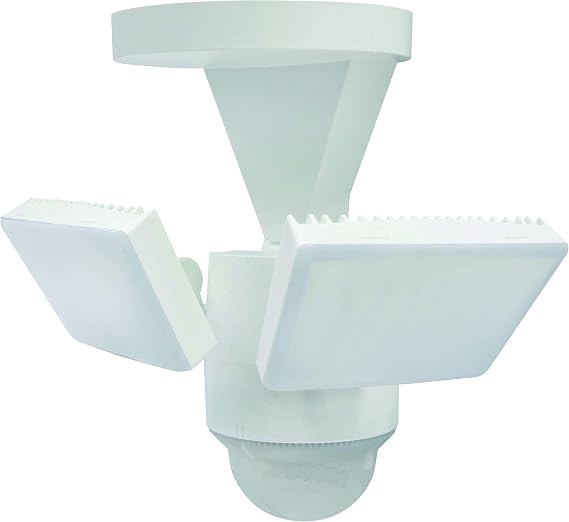 LM-1811 1100 Lumen Ultra Bright LED Motion Security, Motion Sensor, Motion Activated Flood Light, 180 Degree 50 Detection with exit Detection, Eave or Wall Mount, UL Rated