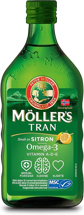 Moller's Cod Liver Oil Lemon Flavour 250ml