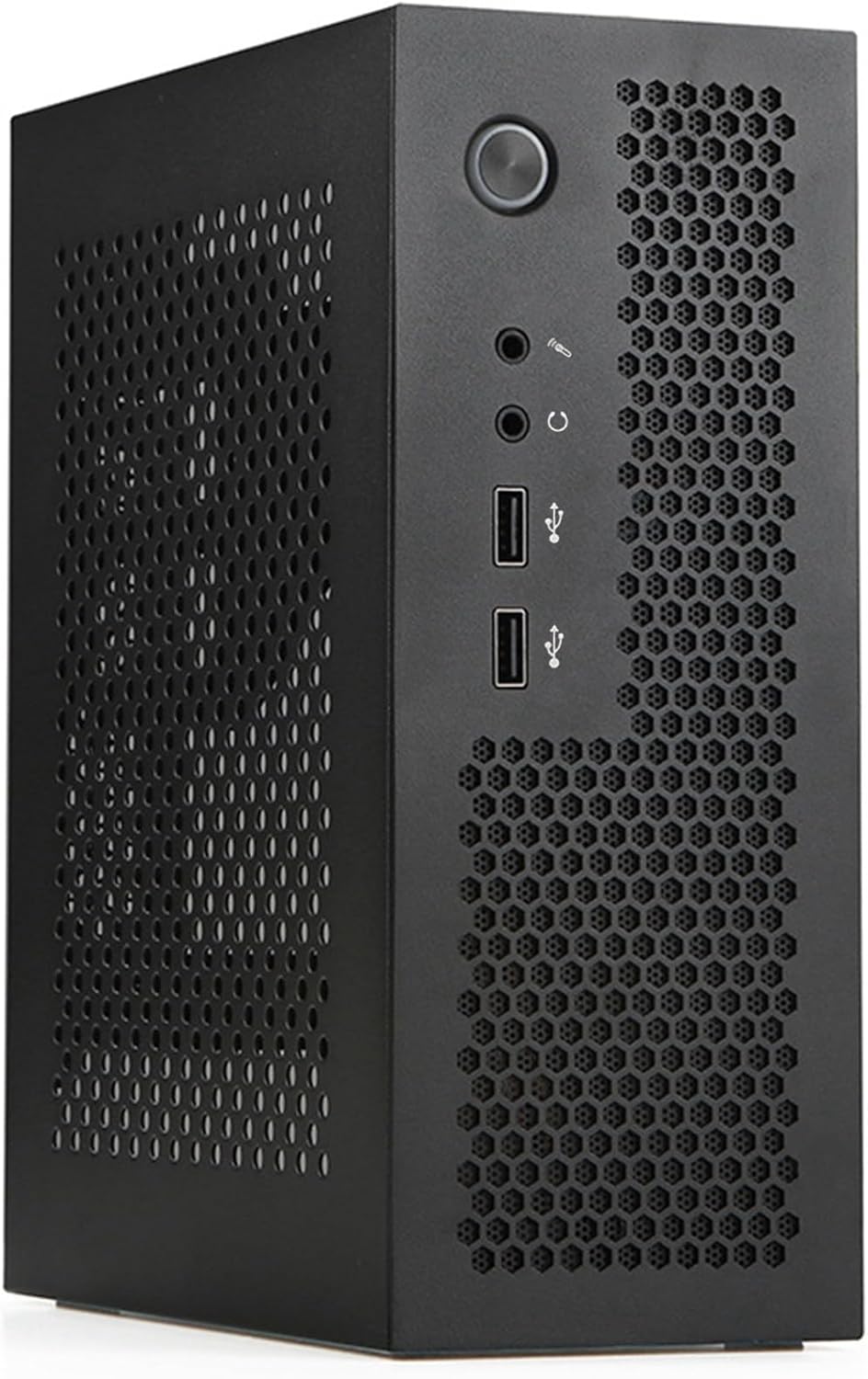 A09 HTPC Computer Case Mini ITX Gaming PC Chassis Desktop Chassis USB2.0 Computer Case Home Computer Case Black