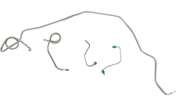 Front Brake Line Kit - Fits 71-80 Camaro/Firebird - Stainless - The Stop Shop