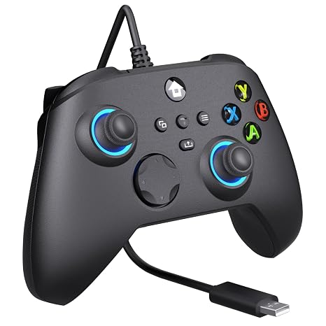 YUYIU Wired Controller for Xbox One, Xbox Series X|S, PC, Steam, iOS