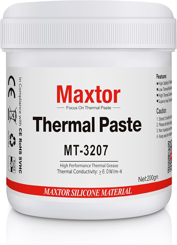 Maxtor MTP-3207 200g High Performance CPU Heatsink Thermal Paste ,Thermal Paste Grease for CPU GPU Cooler LED IC PS5 Xbox,No Conductive