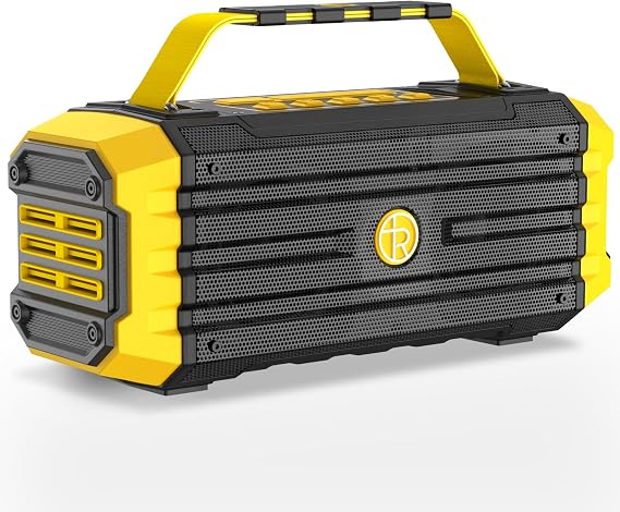 TOMPROAD Portable Bluetooth Speaker 120W Peak 80W Wireless Speakers, TWS Pairing, Deep Bass, Hi-Fi Loud Speaker, IPX6 Waterproof, DSP Sound Boombox for Outdoor, Camping, Party, Beach