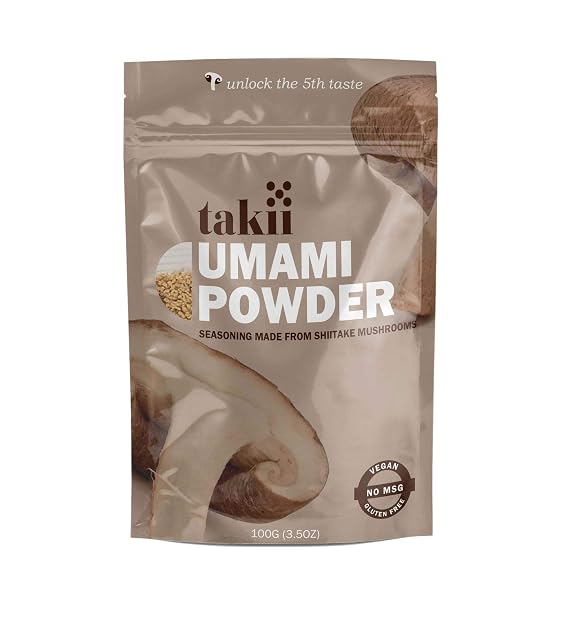 Takii Umami Powder, Shiitake Mushrooms, 1 Pack 3.5 Ounce Pouch