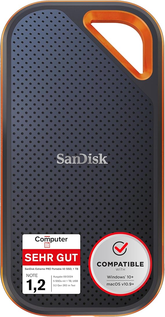 SanDisk Extreme Portable SSD External Hard Drive