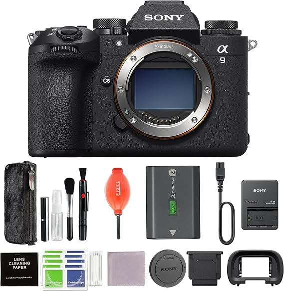 Sony Alpha 9III Full-Frame Mirrorless Camera (Black) Bundle with Cleaning Kit & More Advanced Accessories
