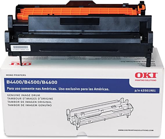 Oki 43501901 435019 Image Drum, Black