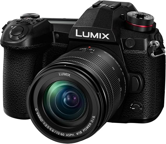 Panasonic LUMIX G9 Mirrorless Camera, Micro Four Thirds, 20.3 Megapixels Plus 80 Megapixel, High-Resolution Mode with LUMIX G Vario 12-60mm F3.5-5.6 Lens (DC-G9MK), Black