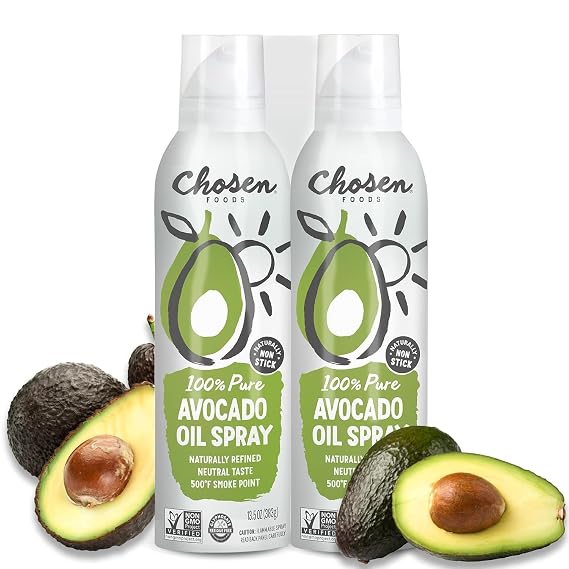 Choosen Food 100% Pure Avocado Oil Spray - Keto Diet Friendly, Kosher - 383Grams (2 Pack)