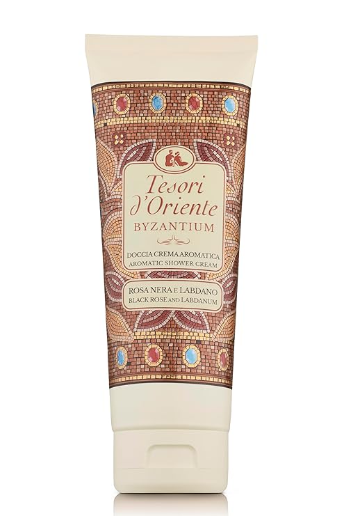 Tesori d'Oriente Shower Cream Gel Womens, Moisturizing Body Wash For Women, Travel Size Body Gel with Skin Care Essentials-250 Ml-8.45us Fl Oz-[Italian Import ]-(Byzantium)