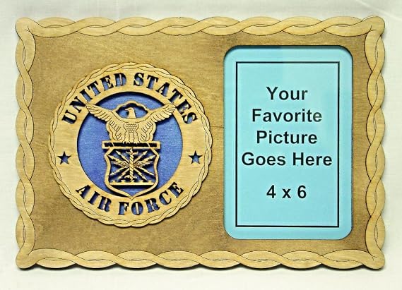 Custom Laser Accents Air Force Picture Frame