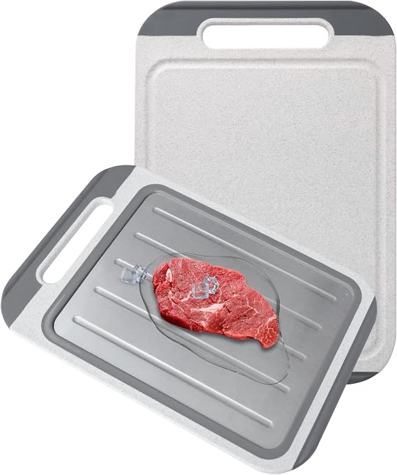 Stainless Steel Cutting Board,Double Sided Meat Cutting Board for kitchen,Stainless Steel/Wheat straw pp Large Cutting Board for meat,Dishwasher Safe,Chopping Board,cutting boards for kitchen