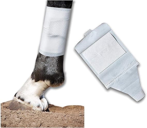 Equine BandaFlex Non-Adhesive, Disposable, Washable and Reusable Bandages (Medium)