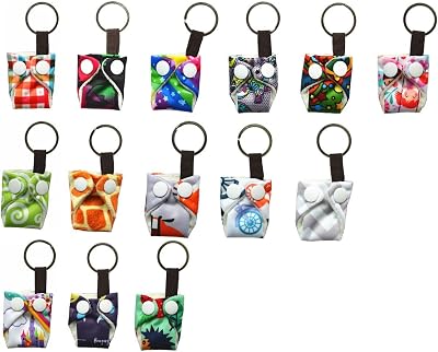 Random Cute Mini Tiny Cloth Diaper Keychains Baby Shower Mama Christmas Ornament