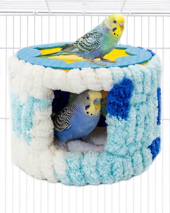 Bird Nest for Cage with Support Frame & Pad, Foot-Friendly Felt