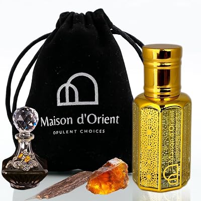 Royal Oud Perfume Oil 12 mL Majestic Woody Oriental with Agarwood Amber and Leather. Alcohol Free Long Lasting Unisex Oil, Compliment Magnet