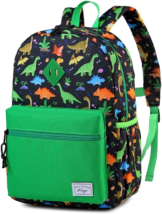 Kids Backpack for Boys Girls, 13L Lightweight Water-Resistant Primary School Bag for Year 1-3 Ages 6-9, Fits A4 Folder, with Chest Strap & Water Bottle Holders, H: 38 cm