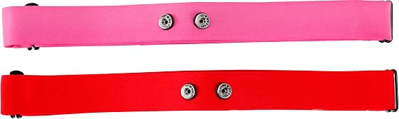 LGFY Heart Rate Monitor Chest Strap for Myzone Replacement Strap(Pink & Red,Medium)