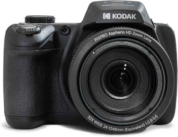 KODAK PIXPRO AZ528 16MP Digital Camera, 52x Optical Zoom, Wi-Fi, Black