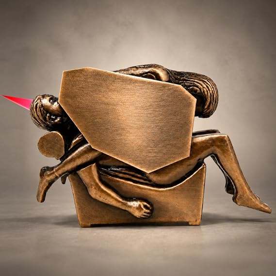 Metal Retro Red Bronze Windproof Butane Torch Lighter