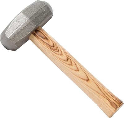 COUNCIL TOOL Drill Hammer - 4 lb Crack Hammer with 10 Wooden handle & Forged Steel Head - PR4